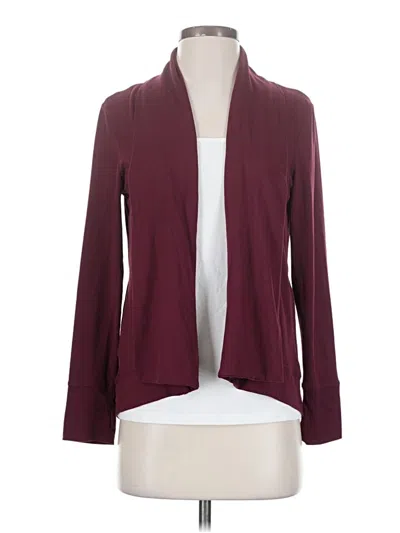 Pre-owned B Collection By Bobeau Cardigan Sweater In Burgundy