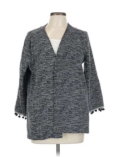 Pre-owned B Collection By Bobeau Cardigan Sweater In Gray