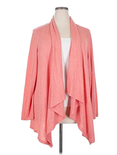 Pre-owned B Collection By Bobeau Cardigan Sweater In Pink
