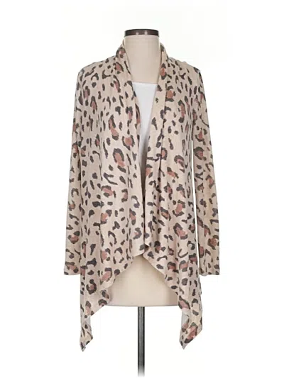 Pre-owned B Collection By Bobeau Cardigan Sweater In Tan