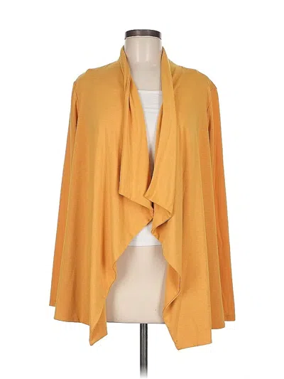 Pre-owned B Collection By Bobeau Cardigan Sweater In Yellow