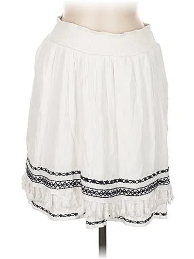 Pre-owned B Collection By Bobeau Casual Skirt In White