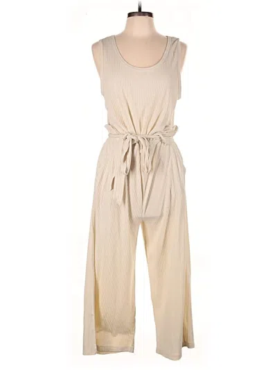 Pre-owned B Collection By Bobeau Jumpsuit In Tan