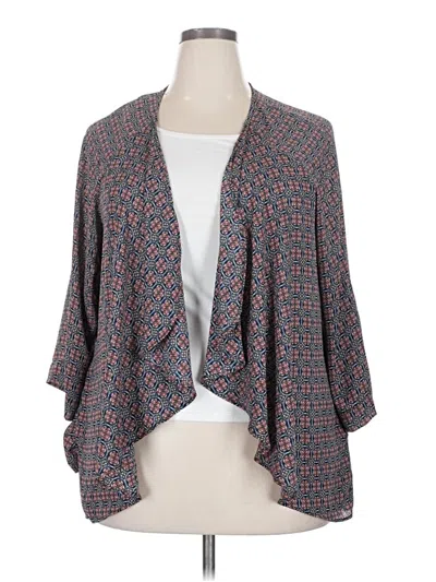 Pre-owned B Collection By Bobeau Kimono In Gray