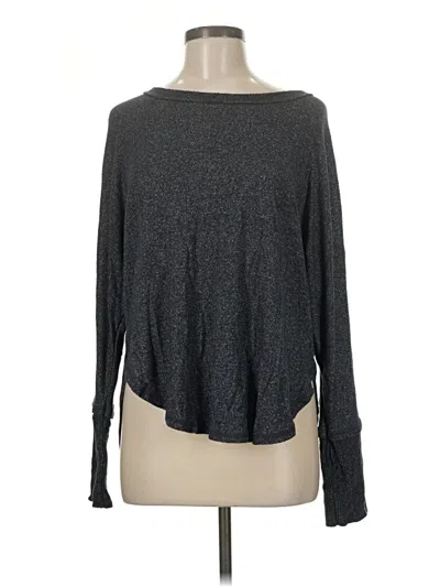 Pre-owned B Collection By Bobeau Long Sleeve T-shirt In Gray