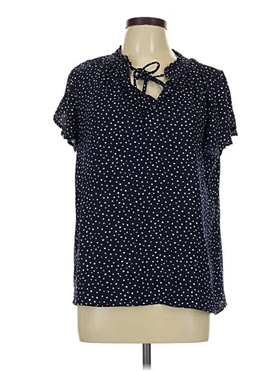Pre-owned B Collection By Bobeau Short Sleeve Polo Shirt In Blue