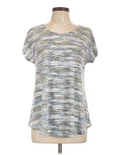 Pre-owned B Collection By Bobeau Short Sleeve T-shirt In Silver