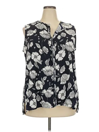 Pre-owned B Collection By Bobeau Sleeveless Blouse In Black