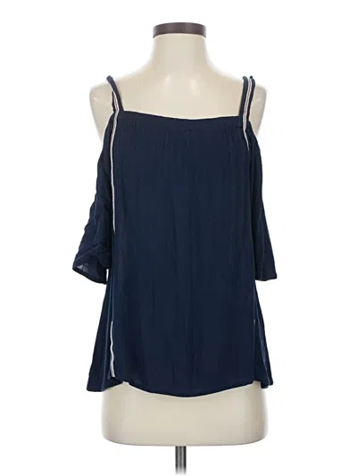 Pre-owned B Collection By Bobeau Sleeveless Blouse In Blue