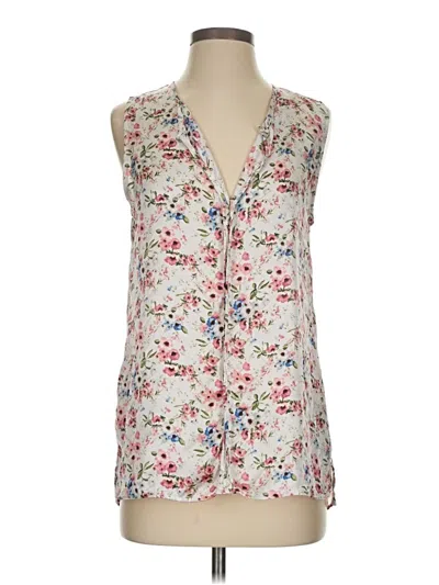Pre-owned B Collection By Bobeau Sleeveless Blouse In White