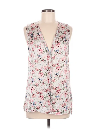 Pre-owned B Collection By Bobeau Sleeveless Blouse In White
