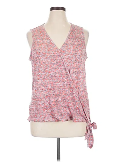 Pre-owned B Collection By Bobeau Sleeveless Top Pink V-neck Tops