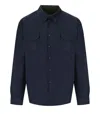 Bd Baggies B D Baggies Baltimora Blue And Green Reversible Overshirt In Blue