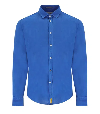 B-d Baggies Brad Blue Linen Shirt