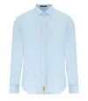 B-D BAGGIES BRAD LIGHT BLUE LINEN SHIRT