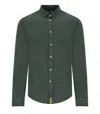Bd Baggies B-d Baggies Brad Military Green Linen Shirt In Green
