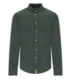 B-D BAGGIES BRAD MILITARY GREEN LINEN SHIRT