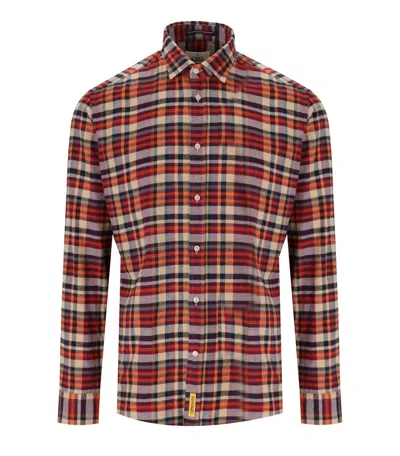 B-d Baggies B D Baggies Bradford Check Orange Beige Shirt