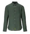 Bd Baggies B-d Baggies Brad Military Green Linen Shirt