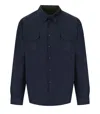 Bd Baggies B D Baggies Baltimora Blue And Green Reversible Overshirt In Blue