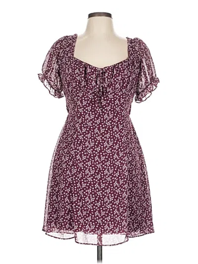 Pre-owned B Darlin Casual Dress In Burgundy
