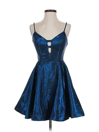 Pre-owned B Darlin Cocktail Dress In Blue