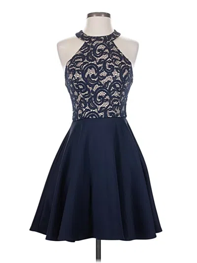 Pre-owned B Darlin Cocktail Dress In Blue