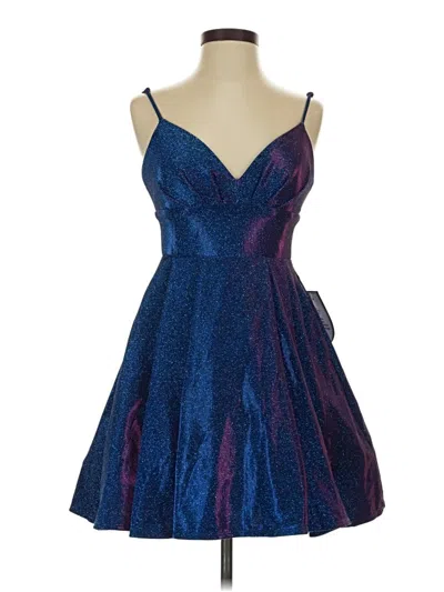 B Darlin Cocktail Dress In Blue
