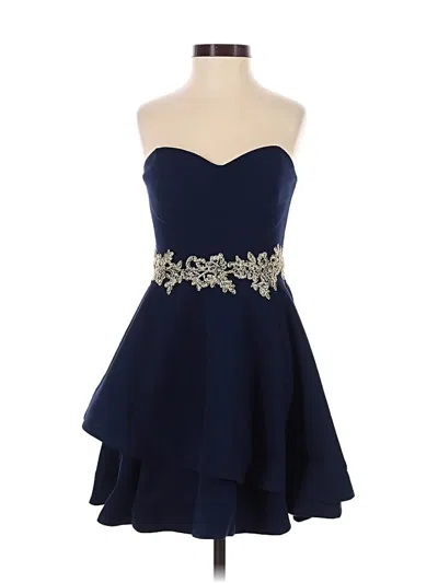 Pre-owned B Darlin Cocktail Dress In Blue