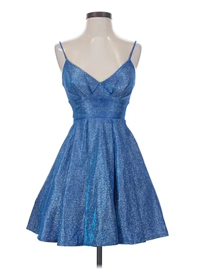 Pre-owned B Darlin Cocktail Dress In Blue