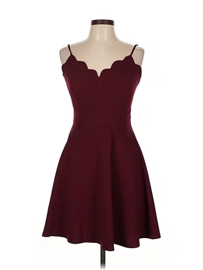 Pre-owned B Darlin Cocktail Dress In Burgundy