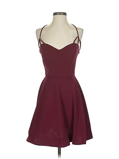 Pre-owned B Darlin Cocktail Dress In Burgundy