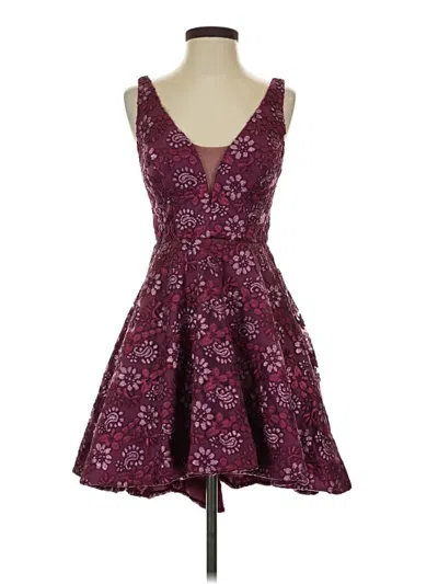 Pre-owned B Darlin Cocktail Dress In Burgundy