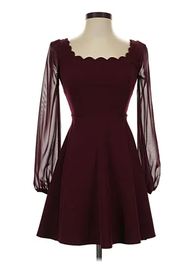 Pre-owned B Darlin Cocktail Dress In Burgundy