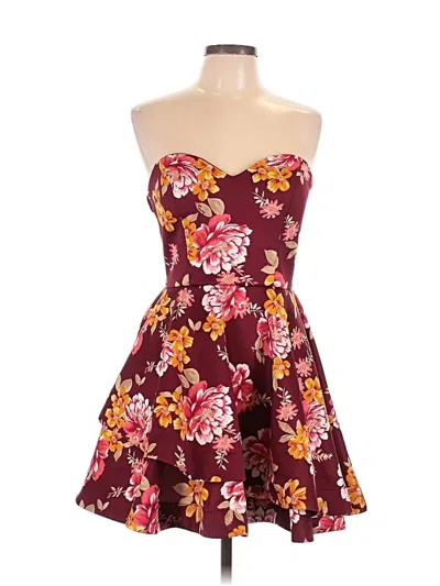 Pre-owned B Darlin Cocktail Dress In Burgundy