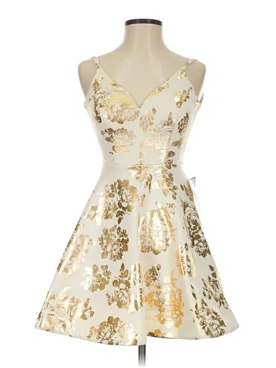 Pre-owned B Darlin Cocktail Dress In Gold