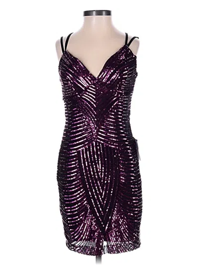Pre-owned B Darlin Cocktail Dress In Purple