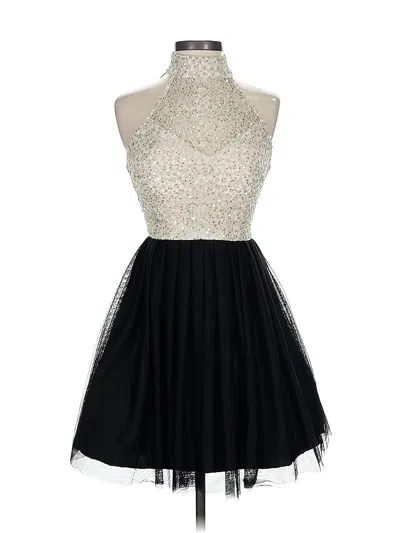 Pre-owned B Darlin Cocktail Dress In Silver