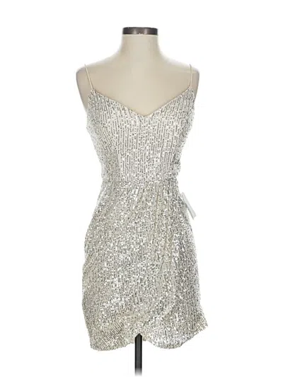 Pre-owned B Darlin Cocktail Dress In Silver
