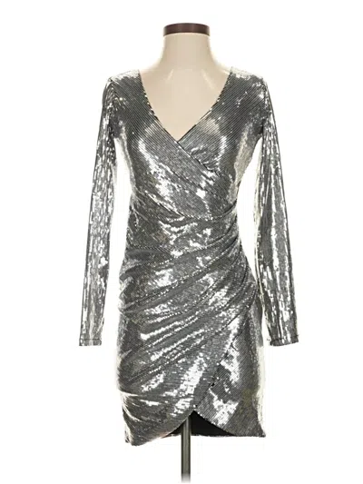 Pre-owned B Darlin Cocktail Dress In Silver