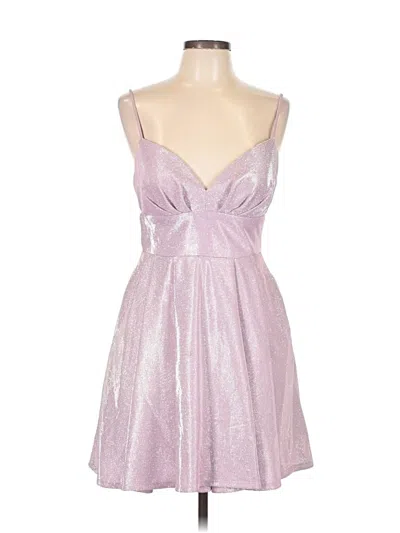 Pre-owned B Darlin Cocktail Dress In Silver