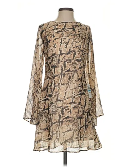 B Darlin Cocktail Dress In Tan