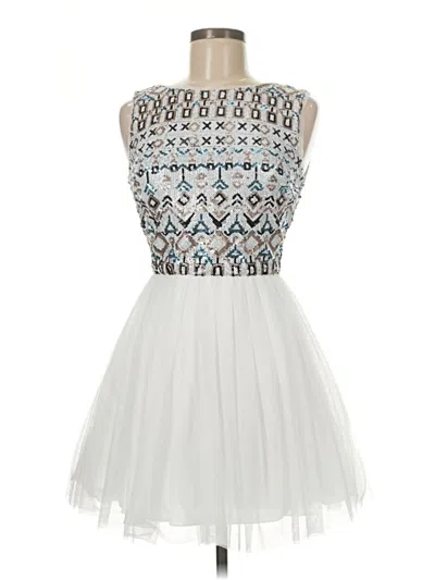 Pre-owned B Darlin Cocktail Dress In White