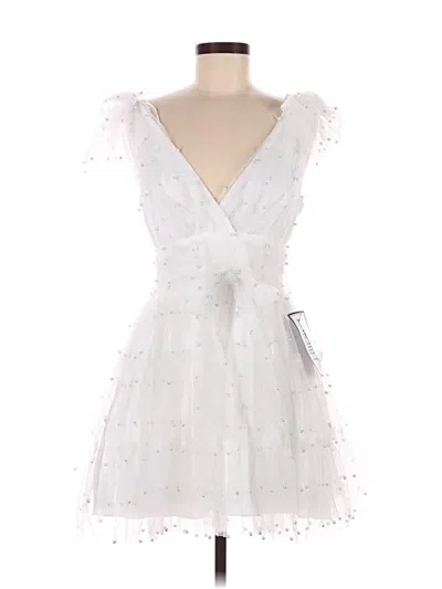 B Darlin Cocktail Dress In White