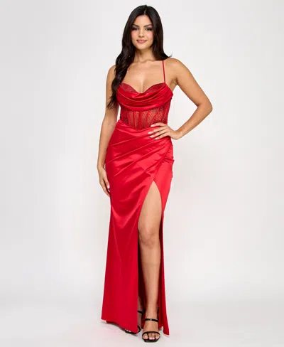 Darlin Juniors Macy's Red High Low Dress B Darlin Juniors