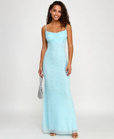 bridesmaid dresses cleveland ohio Crystals Jade Chiffon Strapless Empire A-line Bridesmaid Evening Dress main image 1