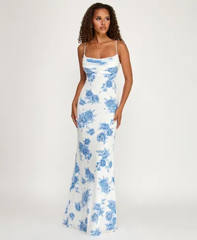 B Darlin Juniors' Sequin Detail Gown In Multi