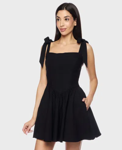 B Darlin Juniors' Sleeveless Fit & Flare Dress