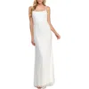 B Darlin Juniors' Glitter And Faux-pearls Open-back Gown In Multi