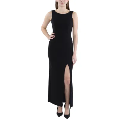 B Darlin Juniors Womens Embellished Open Back Evening Dress In Multi
